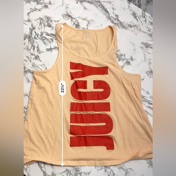 Juicy Couture Sport Peach & Red Juicy Tank Top Size Large - Picture 6 of 11